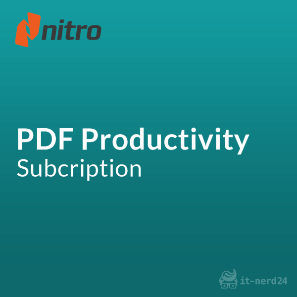 Nitro PDF Productivity Subcription ML ESD